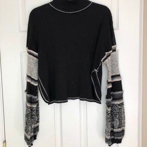 Free people sweater with wool bell sleeves